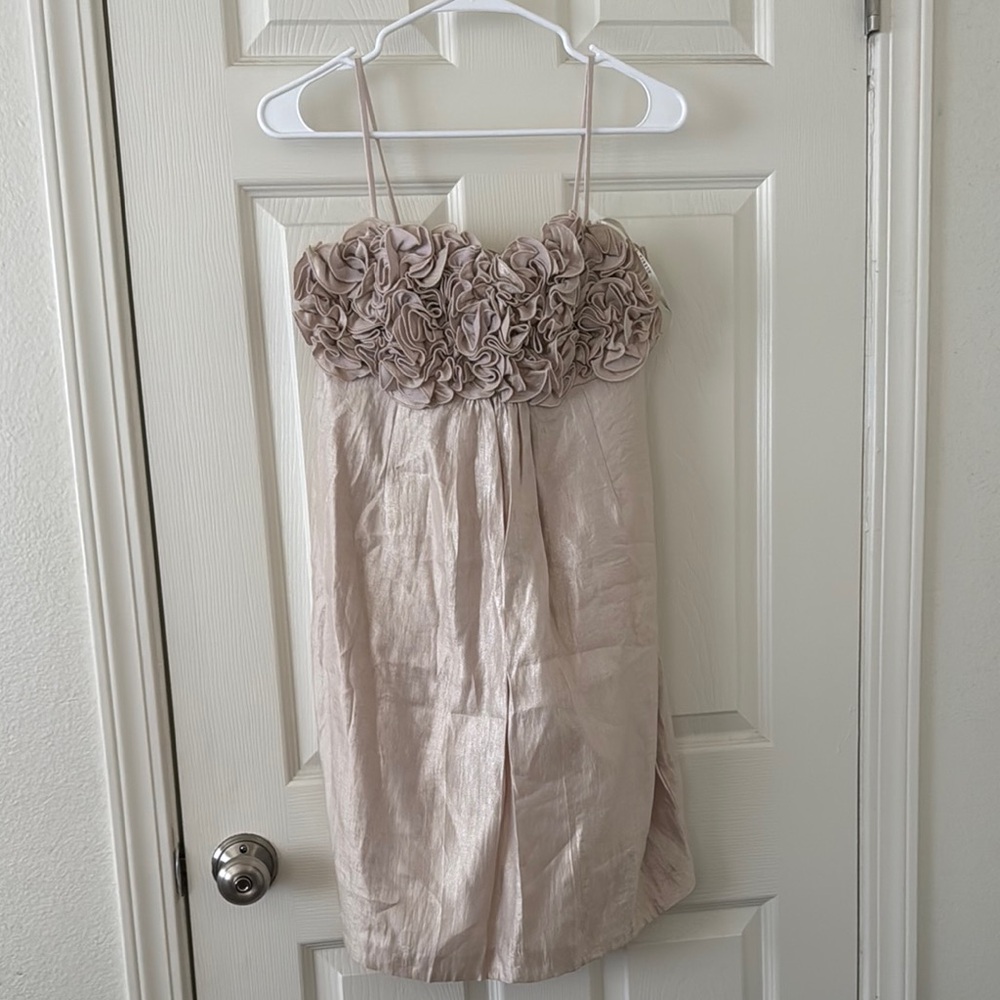 Elegant Cream Floral Dress